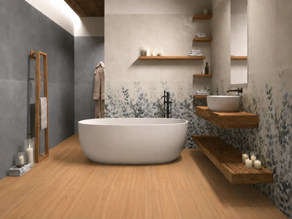 Clay Decoro Fall - Wood Noce
